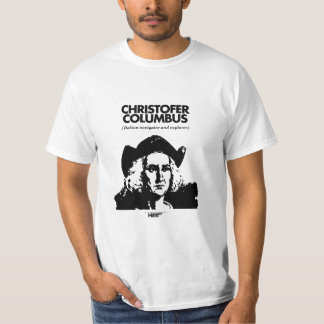 Christopher Columbus white t-shirt