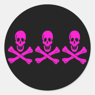 Christopher Condent-Pink Classic Round Sticker