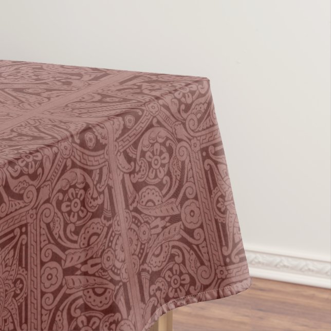 Christopher Dresser Medallion Tablecloth, 60"x104" Tablecloth (In Situ)