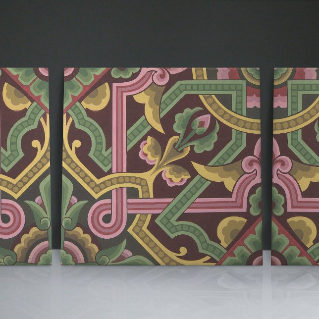Christopher Dresser's Art Nouveau Floral Pattern Tile (Creator Uploaded)