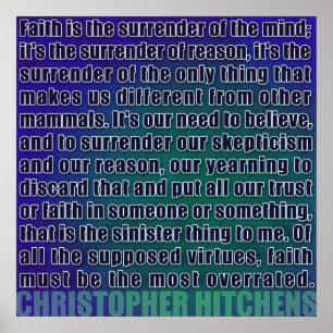 Christopher Hitchens   Surrender of Reason Poster
