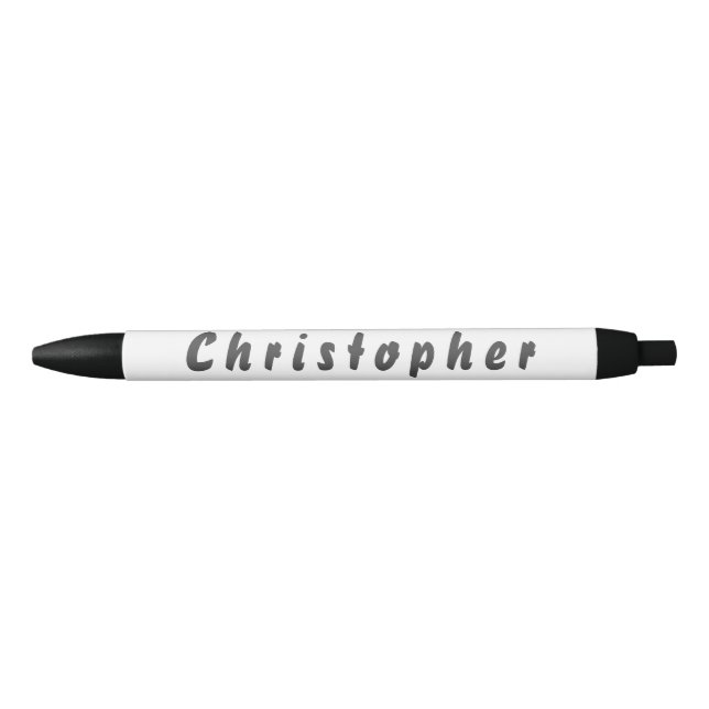 Christopher Kugelschreiber Black Ink Pen (Front)
