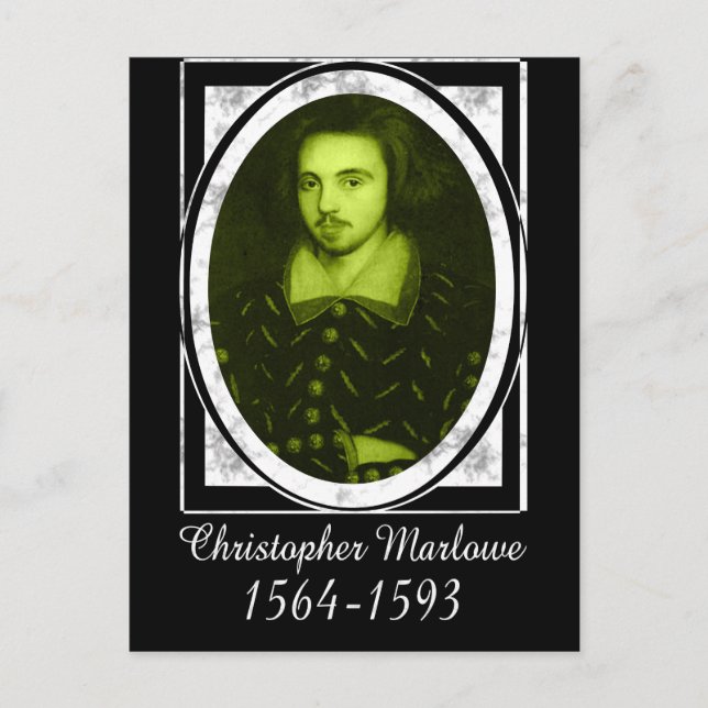 Christopher Marlowe Postcard (Front)