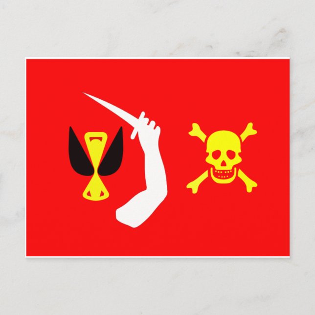 Christopher Moody pirate flag Postcard (Front)