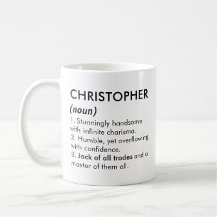 Christopher name, Editable name, Custom name Coffee Mug
