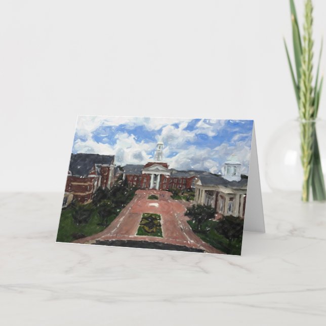 Christopher Newport University Blank Greeting Card (Front)