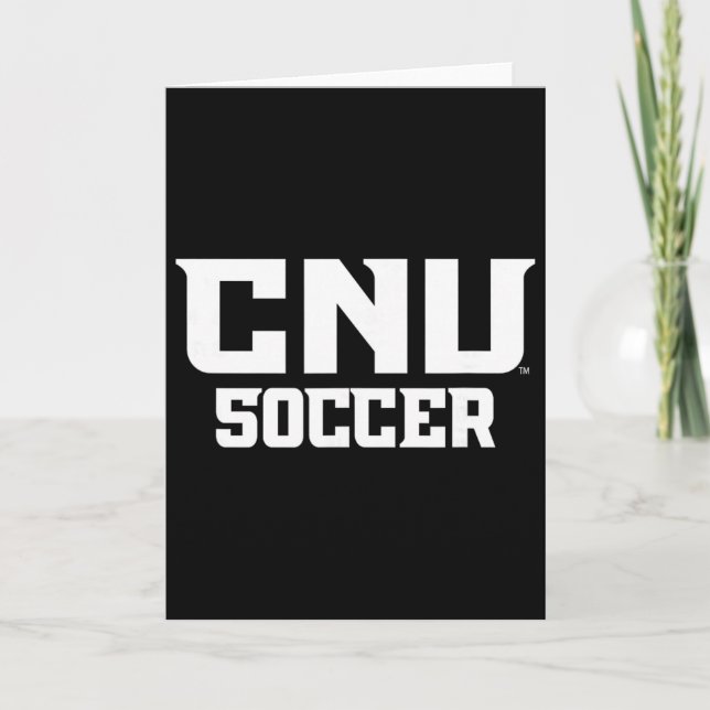 Christopher Newport University Soccer Cnu Apparel  Card (Front)