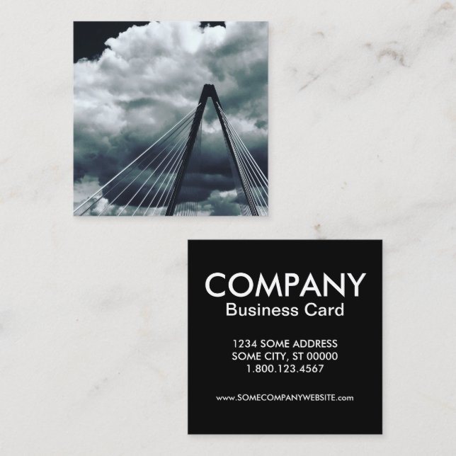 christopher s bond bridge square business card (Front/Back)