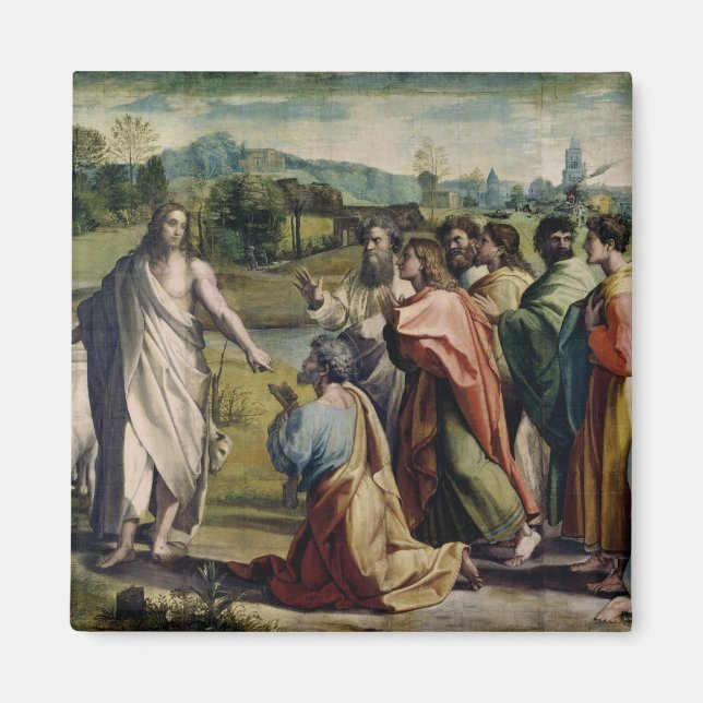 Christ's Charge to St. Peter (cartoon for the Sist Magnet (Front)