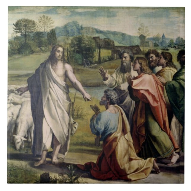 Christ's Charge to St. Peter (cartoon for the Sist Tile (Front)