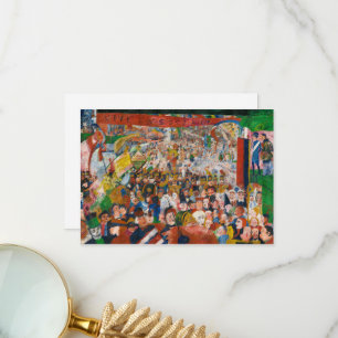 Christ's Entry into Brussels in 1889 by J. Ensor Thank You Card