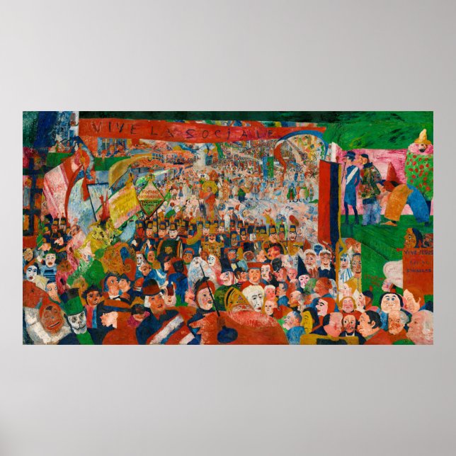 Christ's Entry Into Brussels in 1889 Poster (Front)