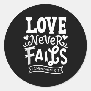 Christs Quotes Bible Verse Tee Religious Gift Tank Classic Round Sticker