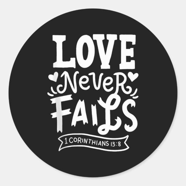 Christs Quotes Bible Verse Tee Religious Gift Tank Classic Round Sticker (Front)