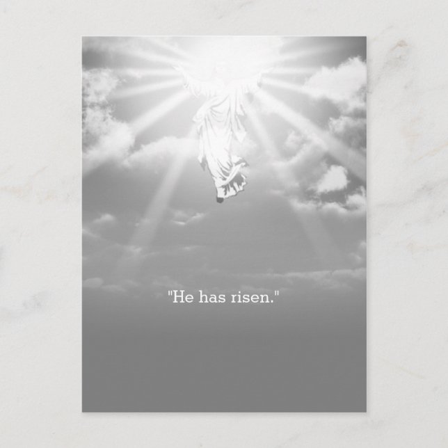 Christ's Resurrection & Ascension Into Heaven Postcard (Front)