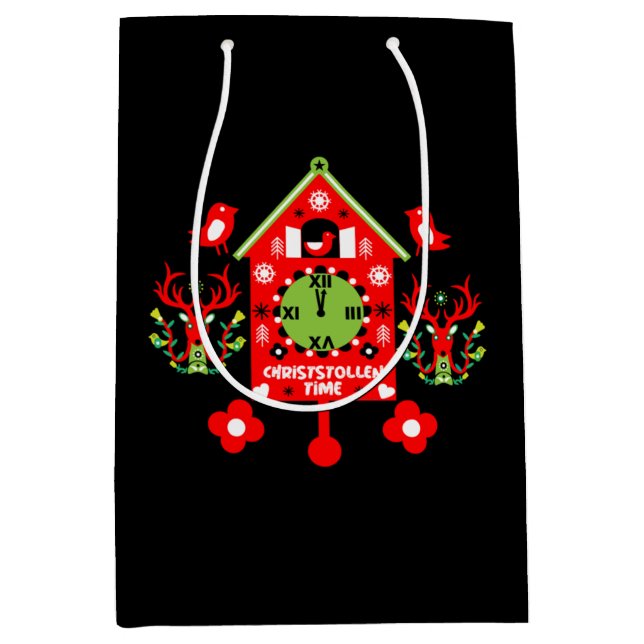 Christstollen Weihnachtsstollen Stollen Xmas Apron Medium Gift Bag (Front)