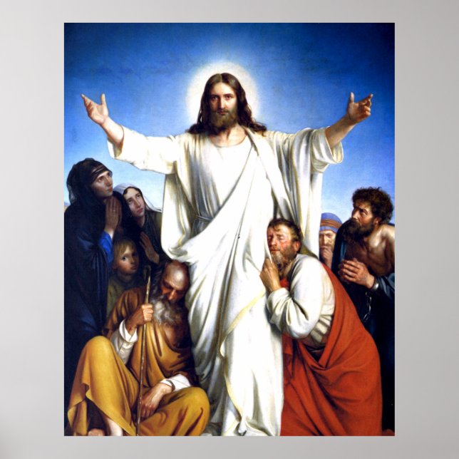 Christus Consolator by Carl Bloch Poster (Front)