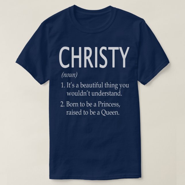 Christy Name Gift 77 T-Shirt (Design Front)