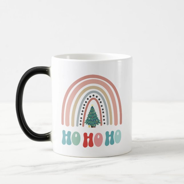 Chritmas rainbow tree with hohoho magic mug (Left)
