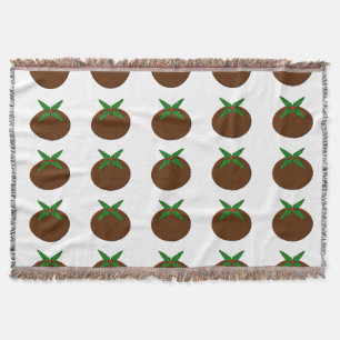 Chritsmas Pudding Throw Blanket