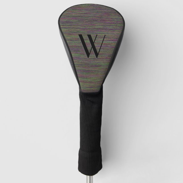 Chroma Denim Look Monogram / Initialised Golf Head Cover (Front)