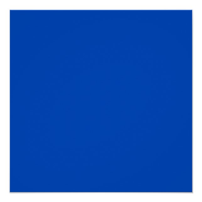 Chroma key colour Blue Poster (Front)