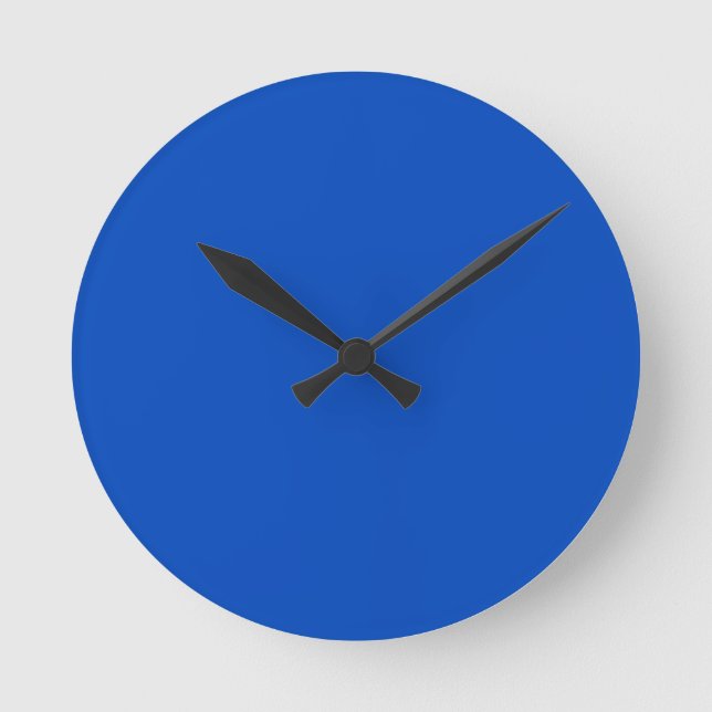 Chroma key colour Blue Round Clock (Front)