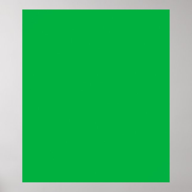 Chroma key colour Green Poster (Front)