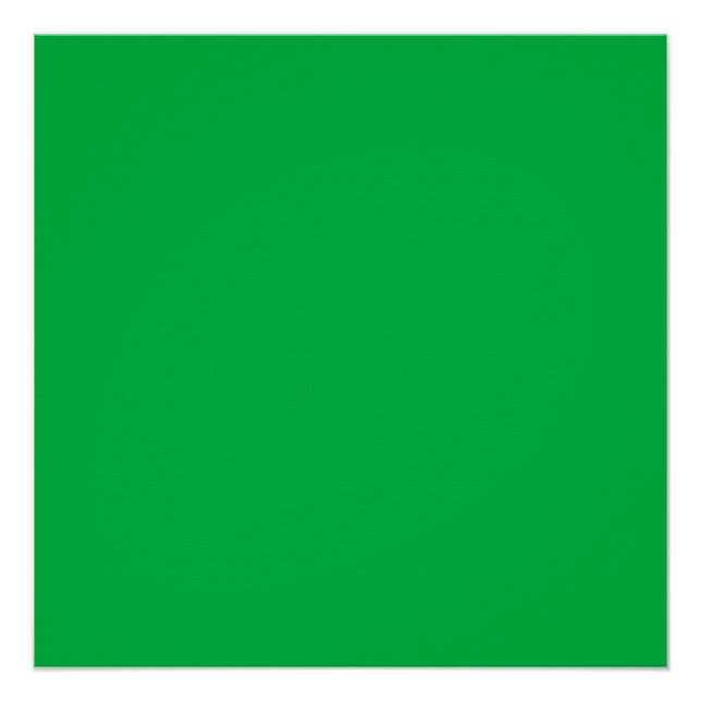 Chroma key colour Green Poster (Front)