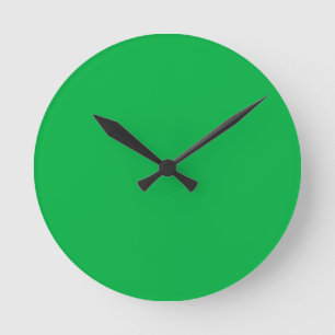 Chroma key colour Green Round Clock