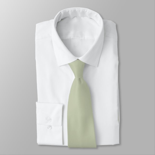 Chroma Textura - Tea Solid Colour Neck Tie (Tied)