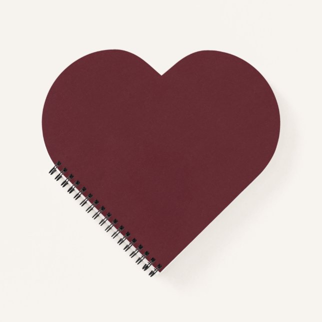 Chroma Textura - Wine Heart-Shaped Spiral Notebook (Front)