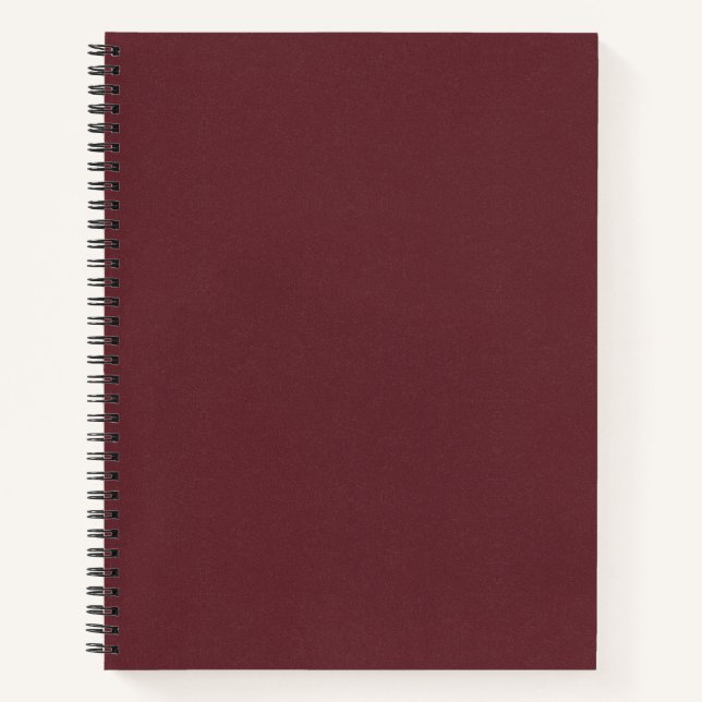 Chroma Textura - Wine Spiral Notebook (Front)