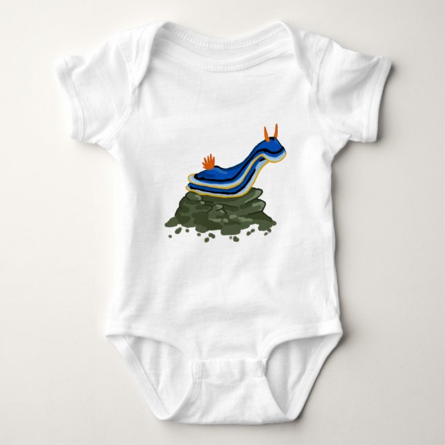 Chromadoris Nudibranch Baby Bodysuit (Front)