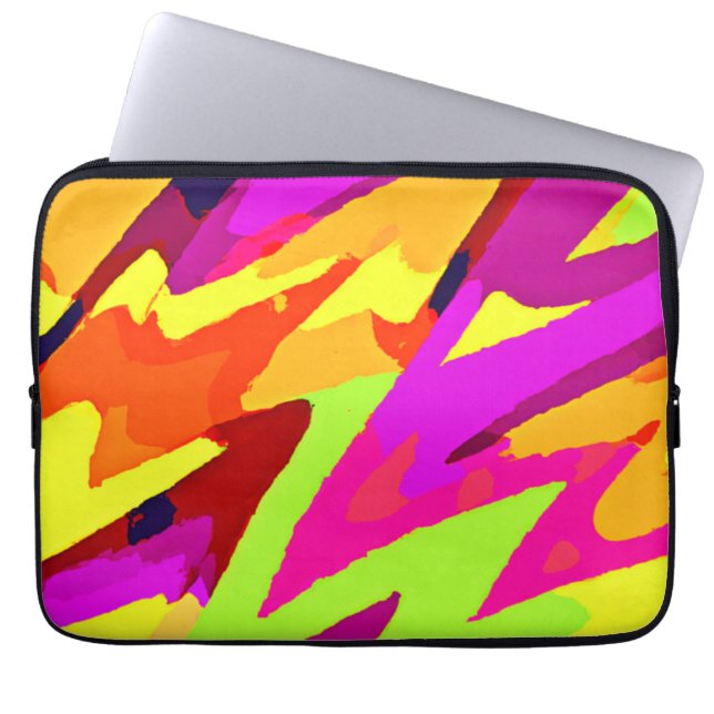 Chromatic Art Fusion Laptop Sleeve (Front)