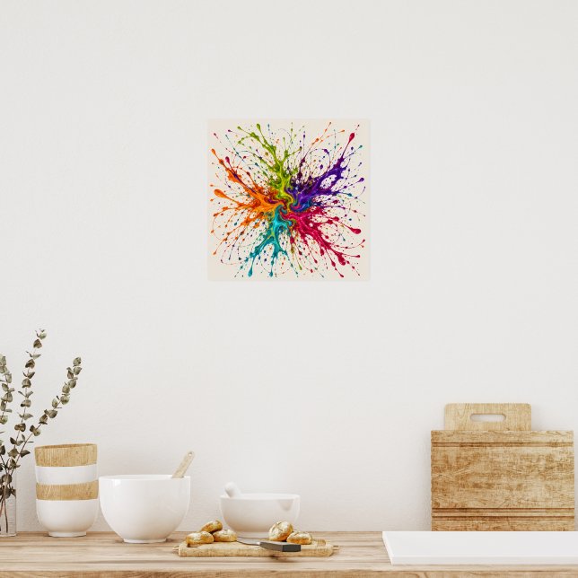 Chromatic Bloom Poster (Kitchen)