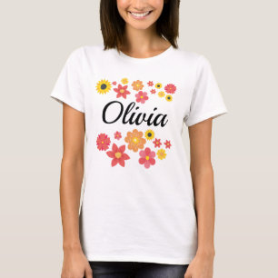 Chromatic Blooms - Add Your Name T-Shirt