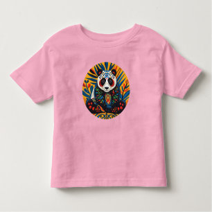 Chromatic Charisma: Kaleidoscopic Panda T-Shirt