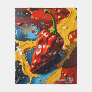 Chromatic Chilli - Pineapple Empire Fleece Blanket