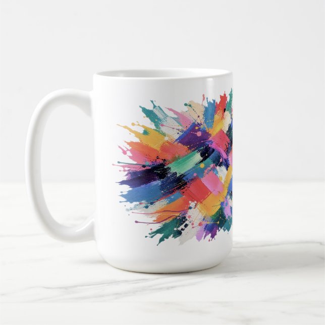 Chromatic Collision Coffee Mug (Left)