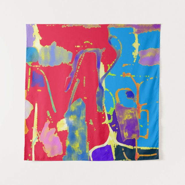 Chromatic Collision  Primary Pulse Tapestry (Front)