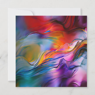"Chromatic Currents" Contemporary Abstract  Invitation