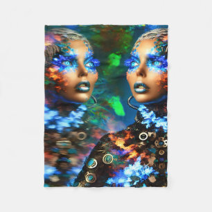 Chromatic Dreamweaver Fleece Blanket