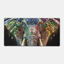 Chromatic Elephant Wall Art | Vibrant Geometric El