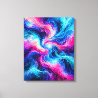 Chromatic Flow – Electric Dreams Canvas Print