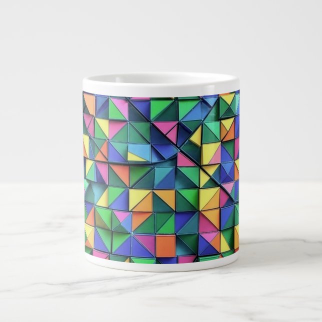 Chromatic Fracture Large Coffee Mug (Front)