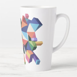 Chromatic Fragment Field Latte Mug