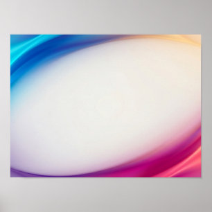 Chromatic Gradient Frame Modern Abstract Poster