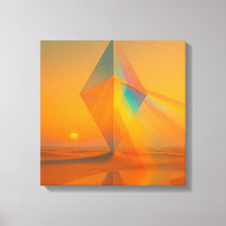 Chromatic Horizon Canvas Print