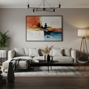 Chromatic Horizon: Symphony of Contrasts Canvas Print